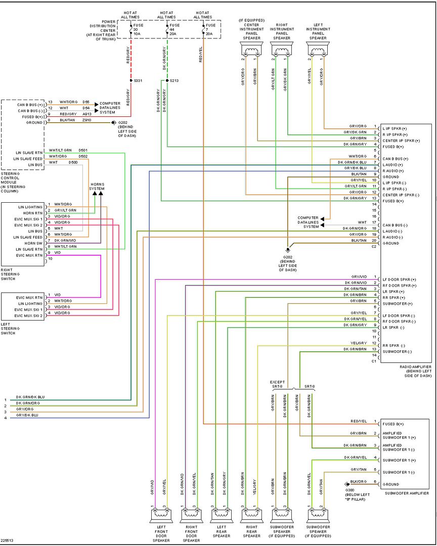 Need Wiring Diagram for '06 R/T w/ Sound Group II | Charger Forums
